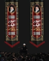 طرح کتیبه عمودی محرم با عکس امام خامنه ای