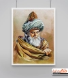 نقاشی دیجیتال مولانا