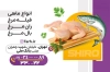 طرح خام کارت ویزیت مرغ و ماهی فروشی شامل وکتور مرغ و ماهی