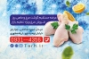 فایل کارت ویزیت مرغ و ماهی فروشی شامل عکس مرغ و ماهی