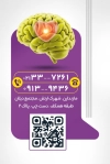کارت ویزیت متخصص اعصاب با عکس مغز و فرمت psd و قابلیت ویرایش