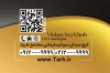 طرح کارت ویزیت متخصص پوست و مو شامل رنگ بندی مشکی طلایی