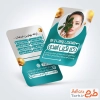 طرح psd کارت ویزیت دکتر پوست و مو شامل عکس زن