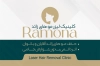 طرح خام کارت ویزیت کلینیک لیزر موهای زائد شامل عکس زن
