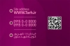 طرح لایه باز کارت ویزیت متخصص پوست و مو شامل رنگبندی بنفش