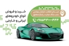 کارت ویزیت گالری اتومبیل لایه باز شامل وکتور ماشین