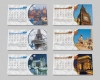 طرح تقویم باستانی شامل عکس مکان های دیدنی و باستانی جهت چاپ تقویم رومیزی 1403 باستانی
