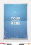 قالب موکاپ پوستر هنری رایگان به صورت لایه باز با فرمت psd جهت پیش نمایش پوستر تبلیغاتی