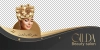 طرح استیکر سالن زیبایی شامل عکس مدل زن