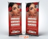 طرح لایه باز استند مرکز کاشت مژه شامل عکس مدل زن
