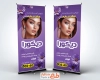 طرح بنر ایستاده آرایشگاه زنانه با قابلیت ویرایش المان ها