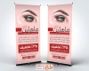 طرح استند لایه باز مرکز کاشت مژه شامل تصویرسازی چشم
