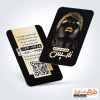 طرح تبلیغاتی کارت ویزیت آرایش دائم شامل عکس مدل زن