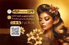 کارت ویزیت آرایشگاه زنانه شامل عکس مدل زن