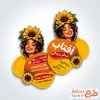طرح کارت ویزیت برش خاص سالن زیبایی زنانه شامل وکتور زن