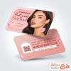 طرح آماده کارت ویزیت مرکز آرایش دائم با تم صورتی