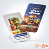 طرح آماده کارت ویزیت فست فود شامل عکس همبرگر و ساندویچ