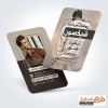 طرح آماده کارت ویزیت لباس مردانه شامل عکس مدل مرد