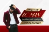 طرح کارت ویزیت فروشگاه پوشاک آقایان شامل عکس مدل مرد