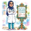 دانلود تیشرت روز پزشک دارای وکتور پزسک زن با فرمت PSD و قابل ویرایش