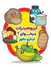 طرح لایه باز پوستر مواد سرشار از کربوهیدرات با قابلیت ویرایش المان ها