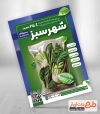 طرح تراکت لایه باز سبزیجات آماده شامل عکس کاهو