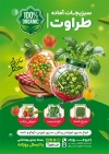 طرح تراکت خام سبزی آماده شامل عکس سبزیجات و فرمت psd و قابلیت ویرایش