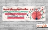 طرح بنر روز جهانی سلامت روان لایه باز شامل وکتور مغز انسان گل قلب گوشی پزشکی جهت چاپ بنر روز سلامت روان