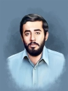 دانلود نقاشی دیجیتال شهید مفتح با فرمت psd و قابل ویرایش در برنامه فتوشاپ
