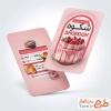 طرح لایه باز کارت ویزیت قنادی شامل عکس کیک تولد