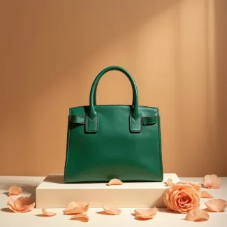 دانلود عکس کیف دستی رنگ سبز عکس حرفه ای کیف و کفش