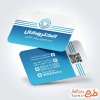 دانلود طرح کارت ویزیت سیم پیچی با رنگبندی آبی