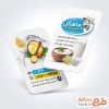 دانلود طرح کارت ویزیت سوپرلبنیاتی شامل تصویرسازی لیوان شیر و کره