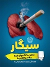 طرح پوستر خام روز مبارزه با سرطان شامل وکتور سیگار و ریه جهت چاپ پوستر و بنر روز سرطان