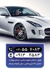 کارت ویزیت تشخیص رنگ خودرو شامل وکتور ماشین