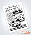 طرح خام تراکت سیاه سفید کارشناسی رنگ خودرو با وکتور ماشین و فرمت psd و قابلیت ویرایش