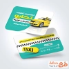 طرح کارت ویزیت تبلیغاتی تاکسی تلفنی با قابلیت ویرایش المان ها