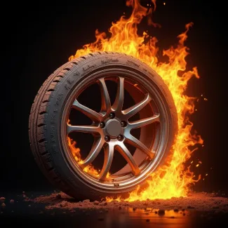 عکس حرفه ای لاستیک اتومبیل