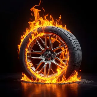 عکس حرفه ای لاستیک اتومبیل