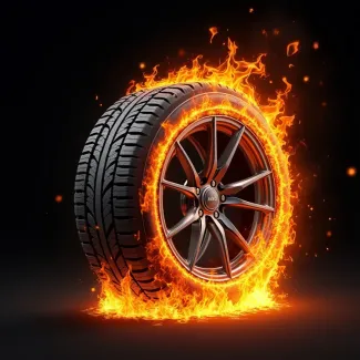 عکس حرفه ای لاستیک اتومبیل
