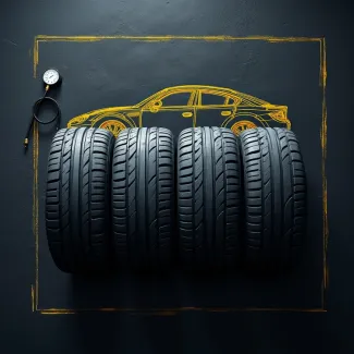 عکس حرفه ای لاستیک اتومبیل