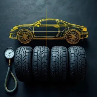 عکس حرفه ای لاستیک اتومبیل