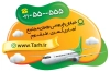کارت ویزیت قالب دار آژانس مسافرتی شامل عکس هواپیما جهت چاپ کارت ویزیت خدمات تور گردشگری