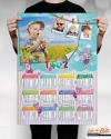 طرح خام تقویم کودکانه جهت چاپ تقویم کودکانه 1402 دیواری