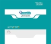 پاکت ملخی پزشک دندان پزشک شامل محل جایگذاری لوگو جهت چاپ پاکت نامه دکتر دندانپزشک