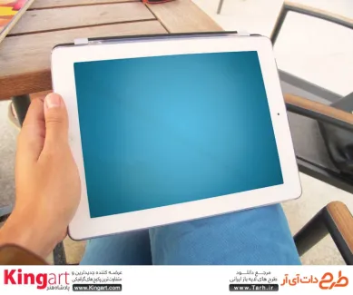 پیش نمایش تبلت به صورت لایه باز با فرمت psd جهت پیش نمایش صفحه iPad