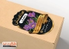 دانلود طرح لیبل قالب دار فروش زعفران شامل عکس گل زعفران و جهت چاپ لیبل زعفران فروشی