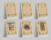 طرح لایه باز تقویم رومیزی شامل عکس شاهنامه جهت چاپ تقویم ملی 1403 رومیزی