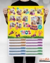 تقویم لایه باز کودکانه دیواری شامل عکس کودک جهت چاپ تقویم بچگانه 1402 و تقویم کودک