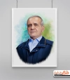نقاشی دیجیتال دکتر مسعود پزشکیان رئیس جمهور دوره ی چهاردهم ریاست جمهوری